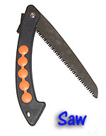 Folding saw.