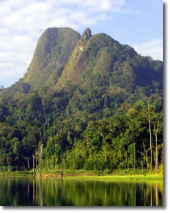 Khao Sok viewpoint mountain climbing